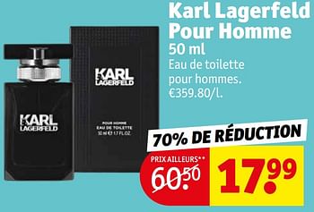 Promotions Karl lagerfeld pour homme - Karl Lagerfeld - Valide de 10/05/2022 à 22/05/2022 chez Kruidvat