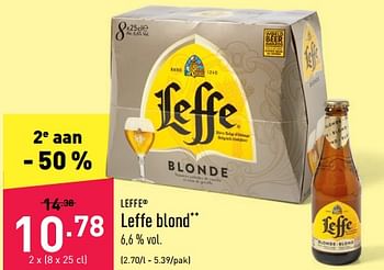 Promotions Leffe blond - Leffe - Valide de 21/05/2022 à 27/05/2022 chez Aldi