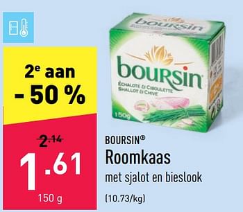 Promoties Roomkaas - Boursin - Geldig van 20/05/2022 tot 27/05/2022 bij Aldi