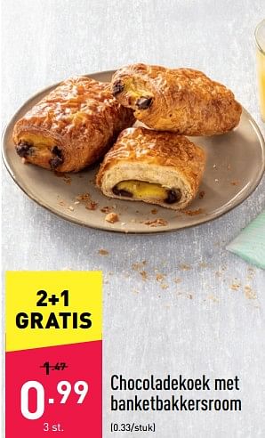Promoties Chocoladekoek met banketbakkersroom - Huismerk - Aldi - Geldig van 16/05/2022 tot 21/05/2022 bij Aldi