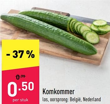 Promoties Komkommer - Huismerk - Aldi - Geldig van 16/05/2022 tot 21/05/2022 bij Aldi
