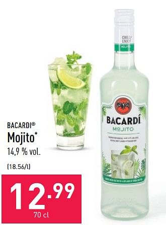 Promoties Mojito - Bacardi - Geldig van 20/05/2022 tot 27/05/2022 bij Aldi