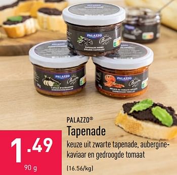 Promoties Tapenade - PALAZZO - Geldig van 20/05/2022 tot 27/05/2022 bij Aldi