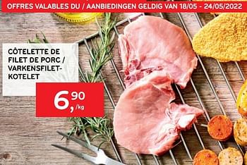 Promotions Côtelette de filet de porc - Produit maison - Alvo - Valide de 18/05/2022 à 24/05/2022 chez Alvo