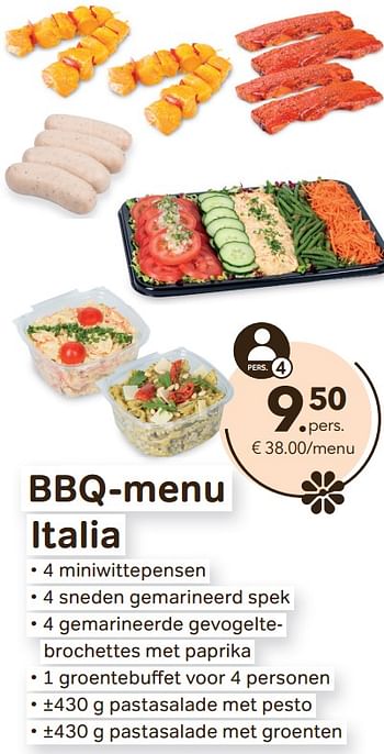 Promoties Bbq-menu italia - Huismerk - Bon'Ap - Geldig van 11/05/2022 tot 24/05/2022 bij Bon'Ap