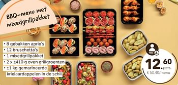 Promoties Bbq-menu met mixedgrillpakket - Huismerk - Bon'Ap - Geldig van 11/05/2022 tot 24/05/2022 bij Bon'Ap