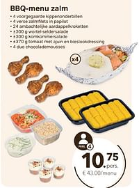 Bbq-menu zalm-Huismerk - Bon