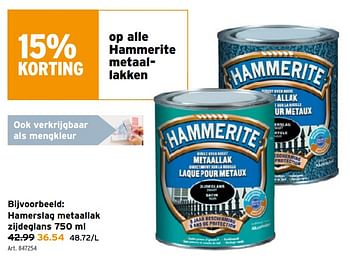 Promoties Hamerslag metaallak zijdeglans - Hammerite - Geldig van 11/05/2022 tot 15/05/2022 bij Gamma