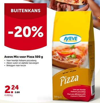 Promotions Aveve mix voor pizza - Produit maison - Aveve - Valide de 16/05/2022 à 28/05/2022 chez Aveve