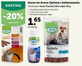 Promoties Aveve pockets mini visjes - Huismerk - Aveve - Geldig van 16/05/2022 tot 28/05/2022 bij Aveve