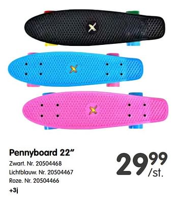 Promoties Pennyboard 22`` zwart - Huismerk - Fun - Geldig van 11/05/2022 tot 24/05/2022 bij Fun