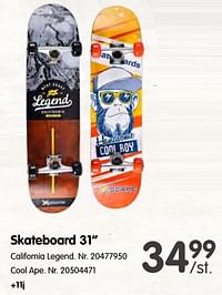 Skateboard 31`` california legend-X-scape