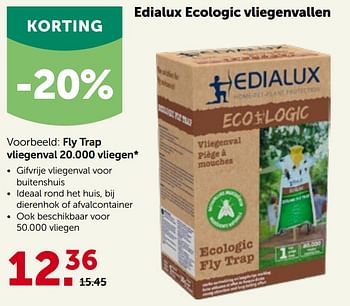 Promotions Edialux ecologic vliegenvallen - Edialux - Valide de 16/05/2022 à 28/05/2022 chez Aveve