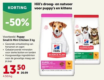 Promoties Hill’s puppy small + mini chicken - Hill's - Geldig van 16/05/2022 tot 28/05/2022 bij Aveve
