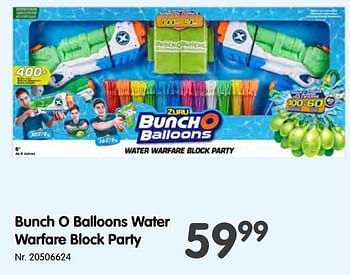 Promoties Bunch o balloons water warfare block party - Zuru - Geldig van 11/05/2022 tot 24/05/2022 bij Fun