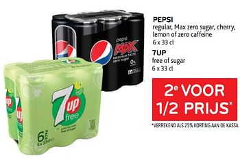 Promotions Pepsi + 7up 2e voor 1-2 prijs - Produit maison - Alvo - Valide de 18/05/2022 à 31/05/2022 chez Alvo