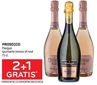 Prosecco pasqua spumante treviso of rosé 2+1 gratis-Schuimwijnen