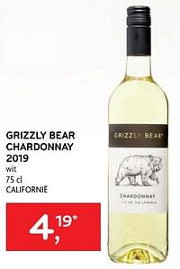 Grizzly bear chardonnay 2019 wit-Witte wijnen