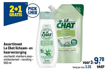 Promoties Le chat vloeibare zeep - antibacterieel - Le Chat - Geldig van 18/05/2022 tot 31/05/2022 bij Makro