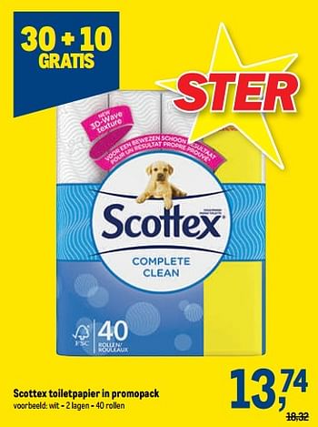 Promoties Scottex toiletpapier - Scottex - Geldig van 18/05/2022 tot 31/05/2022 bij Makro
