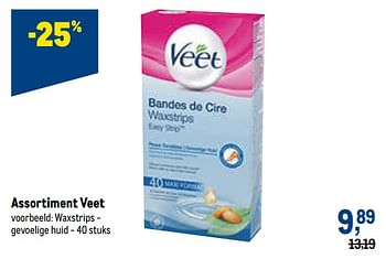 Promoties Veet waxstrips - gevoelige huid - Veet - Geldig van 18/05/2022 tot 31/05/2022 bij Makro