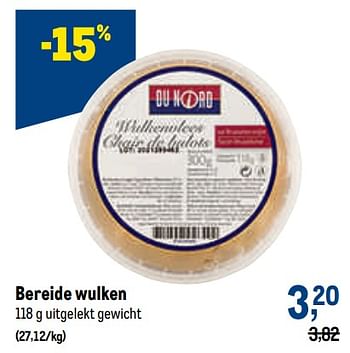 Promoties Bereide wulken - Huismerk - Makro - Geldig van 18/05/2022 tot 31/05/2022 bij Makro