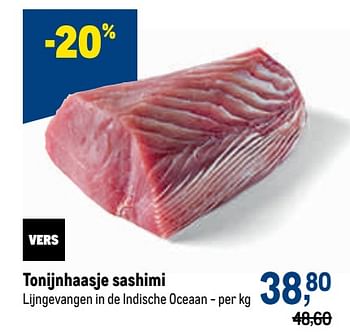Promoties Tonijnhaasje sashimi - Huismerk - Makro - Geldig van 18/05/2022 tot 31/05/2022 bij Makro