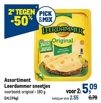 Promotions Leerdammer sneetjes original - Leerdammer - Valide de 18/05/2022 à 31/05/2022 chez Makro