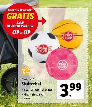 Promoties Stuiterbal - Playtive Junior - Geldig van 23/05/2022 tot 28/05/2022 bij Lidl