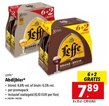 Promoties Abdijbier - Leffe - Geldig van 23/05/2022 tot 28/05/2022 bij Lidl