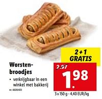 Worstenbroodjes-Huismerk - Lidl
