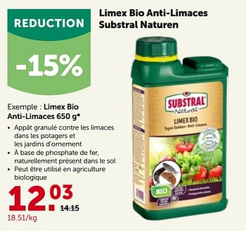 Promotions Limex bio anti-limaces - Substral - Valide de 16/05/2022 à 28/05/2022 chez Aveve