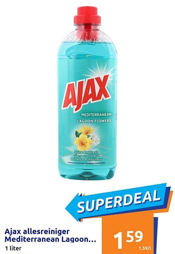 Promoties Ajax allesreiniger mediterranean lagoon - Ajax - Geldig van 11/05/2022 tot 17/05/2022 bij Action