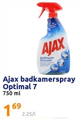 Promoties Ajax badkamerspray optimal 7 - Ajax - Geldig van 11/05/2022 tot 17/05/2022 bij Action