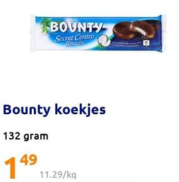 Promoties Bounty koekjes - Bounty - Geldig van 11/05/2022 tot 17/05/2022 bij Action