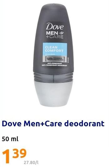 Promoties Dove men+care deodorant - Dove - Geldig van 11/05/2022 tot 17/05/2022 bij Action
