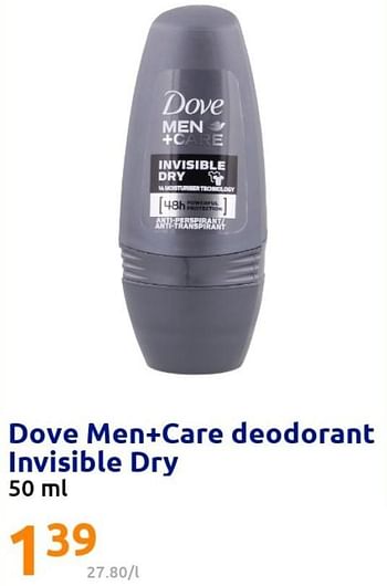 Promoties Dove men+care deodorant invisible dry - Dove - Geldig van 11/05/2022 tot 17/05/2022 bij Action
