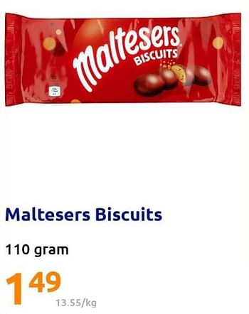 Promotions Maltesers biscuits - Maltesers - Valide de 11/05/2022 à 17/05/2022 chez Action
