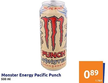 Promoties Monster energy pacific punch - Monster - Geldig van 11/05/2022 tot 17/05/2022 bij Action