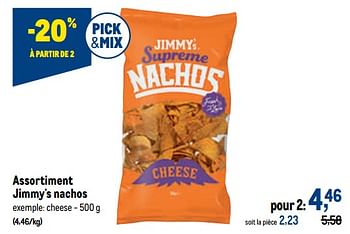 Promotions Jimmy`s nachos cheese - Jimmy's - Valide de 18/05/2022 à 31/05/2022 chez Makro