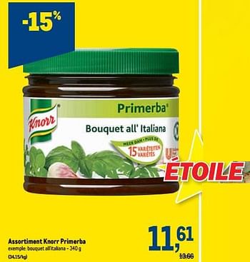 Promotions Knorr primerba bouquet all`italiana - Knorr - Valide de 18/05/2022 à 31/05/2022 chez Makro