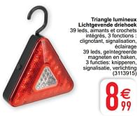 Triangle lumineux lichtgevende driehoek-Huismerk - Cora