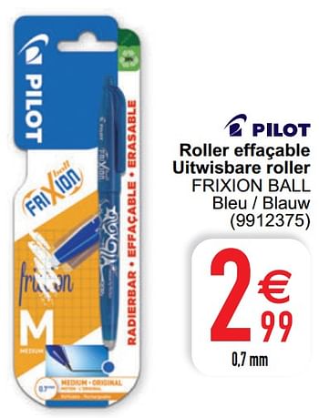 Promotions Roller effaçable uitwisbare roller frixion ball - Pilot - Valide de 17/05/2022 à 30/05/2022 chez Cora