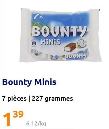 Promotions Bounty minis - Bounty - Valide de 11/05/2022 à 11/05/2022 chez Action