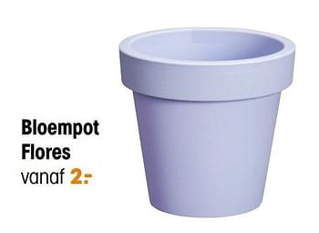 Promoties Bloempot flores - Huismerk - Kwantum - Geldig van 13/05/2022 tot 31/10/2022 bij Kwantum