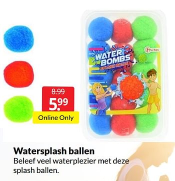 Promotions Watersplash ballen - Toi Toys - Valide de 14/05/2022 à 22/05/2022 chez BoekenVoordeel