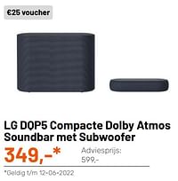 Lg dqp5 compacte dolby atmos soundbar met subwoofer-LG