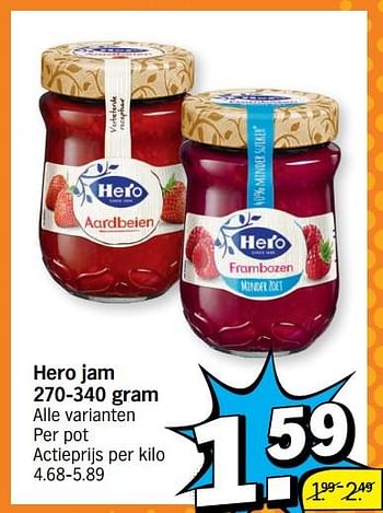 Promoties Hero jam - Hero - Geldig van 16/05/2022 tot 22/05/2022 bij Albert Heijn