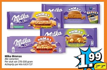 Promoties Milka mmmax - Milka - Geldig van 16/05/2022 tot 22/05/2022 bij Albert Heijn