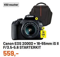 Canon eos 2000d + 18-55mm is ii f-3.5-5.6 starterkit-Canon